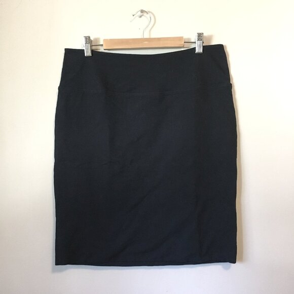 Kaffe Dark Dark Navy Blue Stretchy Pull-on Jersey Penny Skirt - XL - Picture 3 of 13